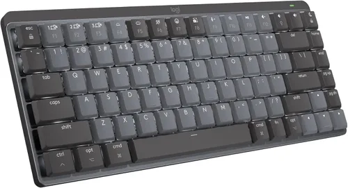 Vista 13 de Logitech MX Mechanical Mini - Teclado inalámbrico iluminado para Mac, interruptores de rendimiento de bajo perfil, teclas táctiles silenciosas, Gris