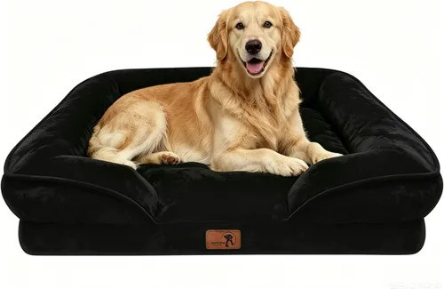 Vista 44 de Spotted Play Cama ortopédica para perros con lados, sofá cama para perros pequeños, sofá cama de espuma de apoyo para mascotas con funda extraíble