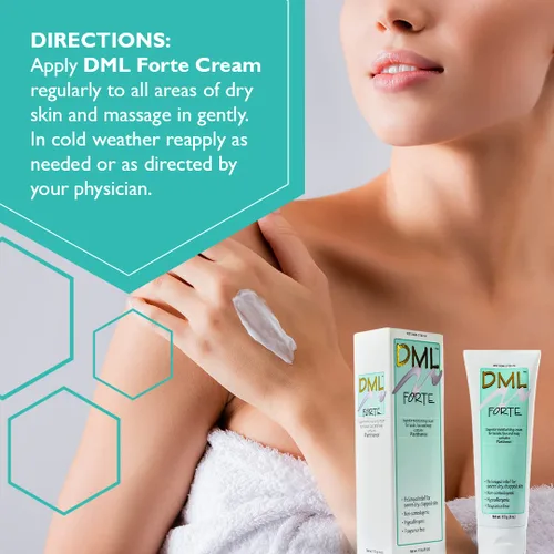 Vista 5 de DML Forte Skin Care - Hidratante de manos, cara y cuerpo súper hidratanteHidratante facial hipoalergénico para piel seca y agrietadaCrema hidratante