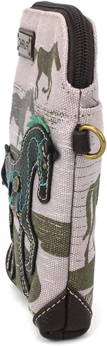 Vista 3 de CHALA Crossbody Cell Phone Purse-Women Canvas Multicolor Handbag with Adjustable Strap