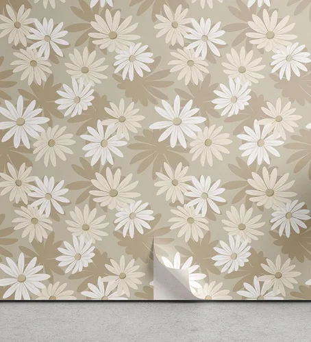 Vista 15 de Lunarable Papel tapiz victoriano de despegar y pegar para el hogar, motivos florales griegos romanos europeos, estilo Art Nouveau inspirados