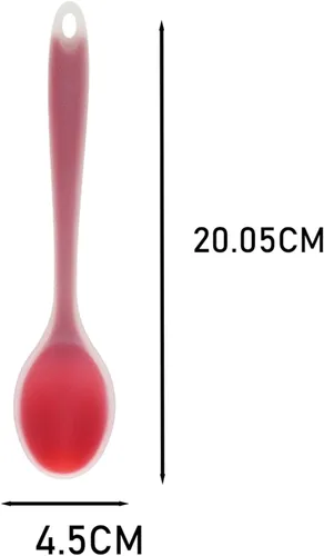 Vista 7 de SM SunniMix Cuchara de silicona semitransparente 3pcs Cuchara de sopa Cuchara de leche de café