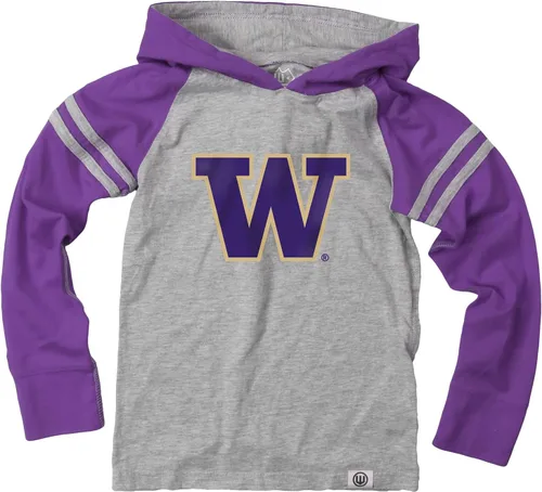 Vista 17 de Wes and Willy - Sudadera con capucha de manga larga para niños de universidad con rayas