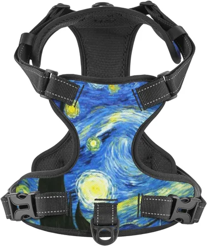 Vista 18 de Dog Harness for Small Dogs with Leash No Pull 2 Leash Clips, Adjustable Soft American Flag and The Eagle Dog Vest Set Small