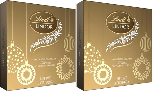 Vista 29 de Lindt Lindor - Trufas de chocolate extra oscuro 60 %, caramelo de chocolate negro con centro de trufa suave y derretida, ideal para regalar, 5.1