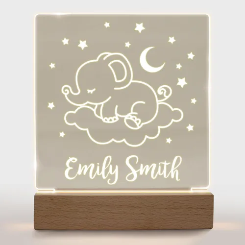 Vista 26 de Luz nocturna personalizada para niños, niñas, niños, regalos personalizados para bebé, lámpara de guardería personalizada, decoración de dormitorio