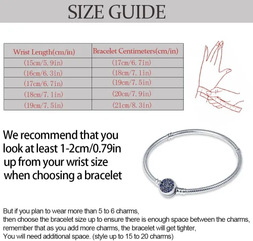 Vista 5 de KUNSIR Pulsera de plata de ley 925 con cadena de serpiente básica con circonita cúbica 5A para mujeres y adolescentes