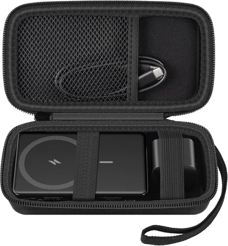 Vista 12 de Estuche para la batería magnética Anker de 10,000 mAh, cargador portátil inalámbrico plegable, soporte para 633/622/621/321 de 5,000 mAh Power Bank