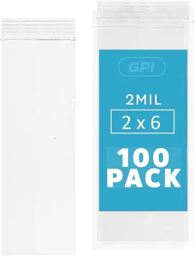 Vista 17 de GPI - Bolsas pequeñas con cremallera de 2 x 4 pulgadas, 1000 unidades, 2 mil, bolsas de plástico transparente con cierre de cremallera, con cierre