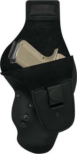 Vista 25 de Urban Carry LockLeather Funda G3 Holster - Diseño híbrido de cuero/polímero para ocultación óptima Disponible en tamaños Cadete, Trooper, Teniente