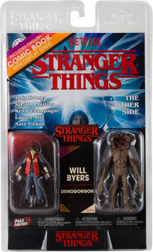 Vista 7 de McFarlane Toys - Stranger Things Page Punchers - Juego de 2 figuras de acción de Will Byers y Demogorgon de 3 pulgadas con cómic