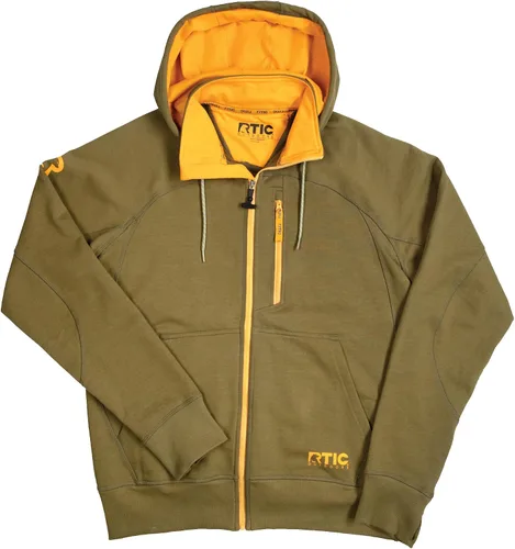 Vista 12 de RTIC Sudadera con capucha impermeable con cremallera para hombre, de manga larga, resistente al agua, para exteriores