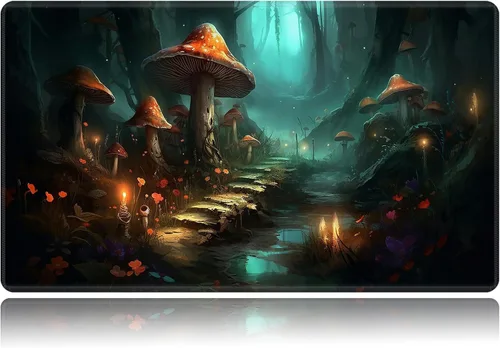 Vista 59 de Tapete de juego para MTG, tapete de juego de cartas, base de goma antideslizante y cosido, tapete de juego TCG de 24 x 14 pulgadas para MTG y otros