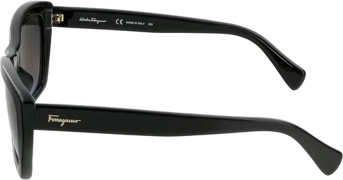 Vista 3 de Salvatore Ferragamo Lentes de sol rectangulares gris SF958S 001 55