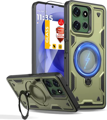 Vista 156 de Funda magnética para Google Pixel 9A compatible con cargador inalámbrico MagSafe, para Pixel 9A, funda de teléfono integrada de 360 °, con 2