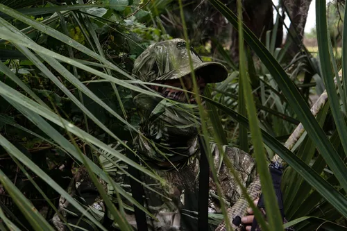 Vista 7 de FL Camo Glades - Camisa ligera de manga larga con capucha