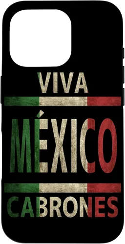 Vista 19 de Funda con bandera mexicana para iPhone 13 Viva México Cabrones