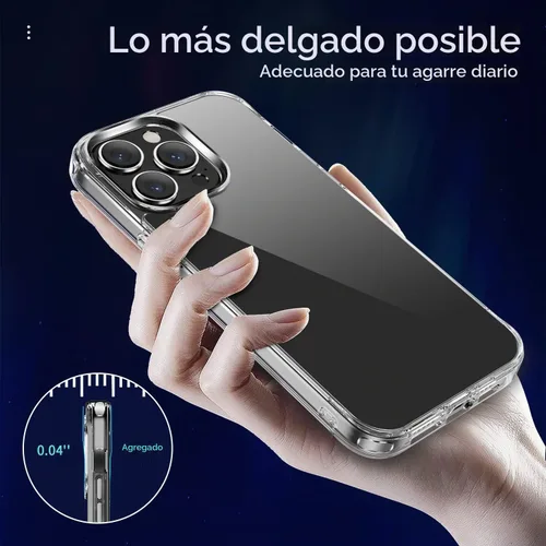 Vista 8 de JJGoo Funda transparente compatible con iPhone 14 Pro, no amarillea, a prueba de golpes, para 14 Pro, delgada, antiarañazos, carcasa protectora