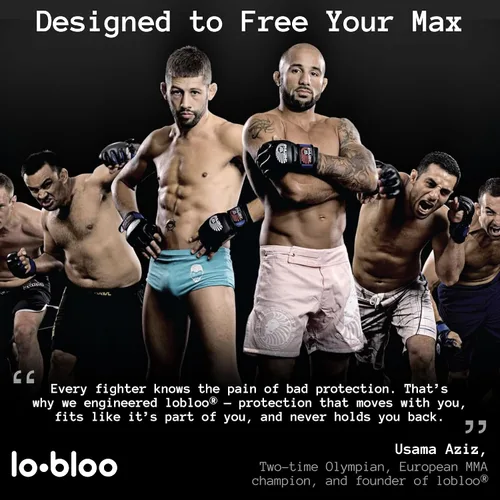 Vista 9 de lobloo MMA Cup Athletic Groin Cup for Martial Arts Mixing Standing and Ground Fighting - Tales como MMA, BJJ y Krav MAGA