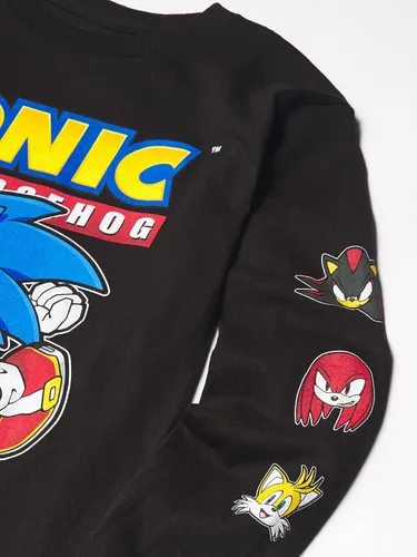 Vista 2 de Sega Boys Hedgehog Long Sleeve Tee-Sonic, Tails, Knuckles