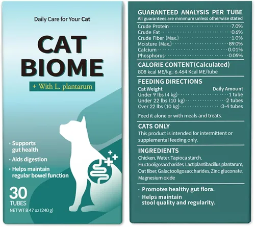 Vista 12 de Doctor By Biome Probióticos para gatos Anti Diarrea Apoyo para el Intestino Felino y Digestivo Salud Inmunológica Estómago Sensible Estreñimiento