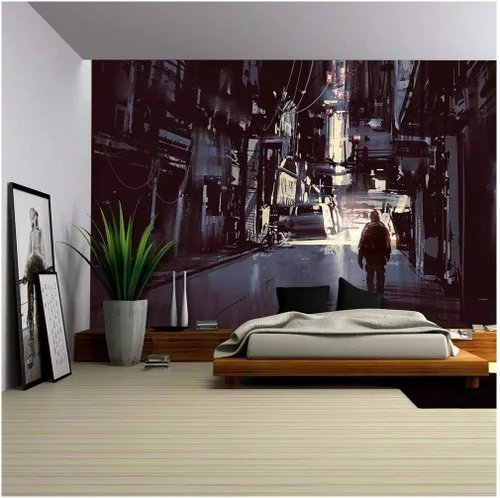 Vista 8 de Empapelado autoadhesivo grande Wall26, series mural de pared, WMR-WP-X-C951-66x24x4