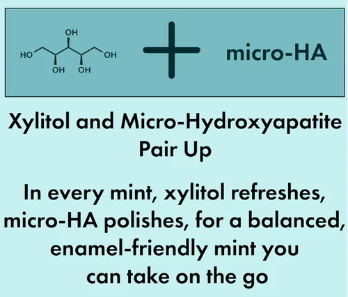 Vista 3 de Crait Mentas de xilitol y micro hidroxiapatita, sin flúor, sin azúcar, 100