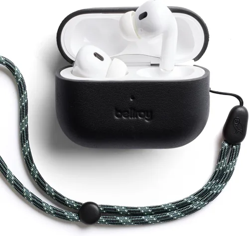 Vista 2 de Bellroy Pod Jacket Pro – Segunda Edición (Estuche de cuero para Apple AirPods Pro de 3ª generación) - Negro Funda de cuero compatible con Apple