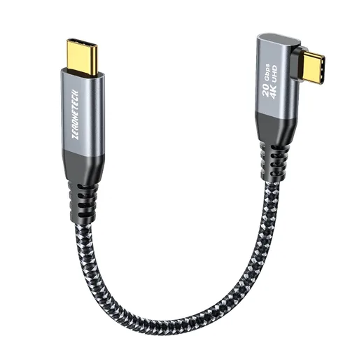 Vista 33 de ZeroneTeck Cable USB C de 6 pulgadas 0.5 pies, Transferencia de Datos de Alta Velocidad 20Gbps Corto, Cable USB C 3.2 Gen 2×2 100W PD de Carga