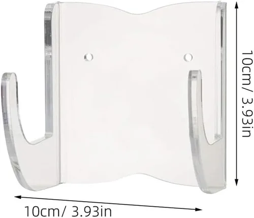 Vista 7 de DOITOOL Soporte de pared para guitarra horizontal, acrílico transparente acústica/clásica/eléctrica, soporte para ukelele banjo, exhibición