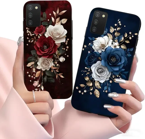Vista 7 de Paquete de 2 fundas para Samsung Galaxy A03S a prueba de golpes, diseño delgado, antideslizante, funda para Galaxy A03S (negro)