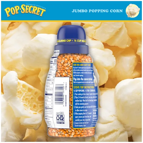 Vista 7 de Pop Secret Granos de palomitas de maíz jumbo, tarro de 30 onzas