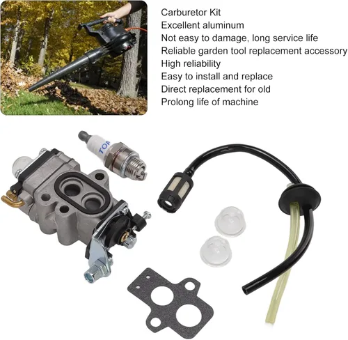 Vista 2 de Kit de carburador, repuesto de carburador para RedMax GZ25N BCZ260TS BCZ2460TS GZ30N desbrozadora recortadora para soplador de mano HBZ2610 HBZ2500