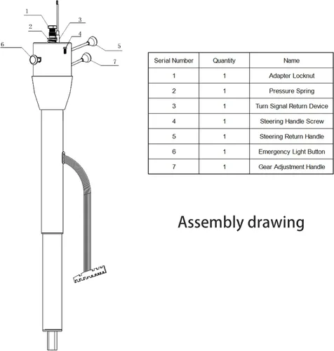 Vista 6 de X-AVION GM - Columna de dirección de acero inoxidable cromado de 28 pulgadas, estilo manual, universal para automóviles GM