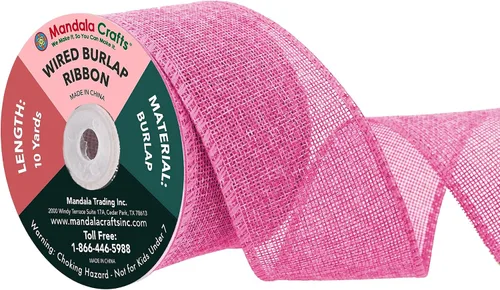 Vista 19 de Mandala Crafts Cinta de arpillera negra de 1.5 pulgadas de ancho para manualidades, rollo de 20 yardas de cinta rústica de arpillera para coronas