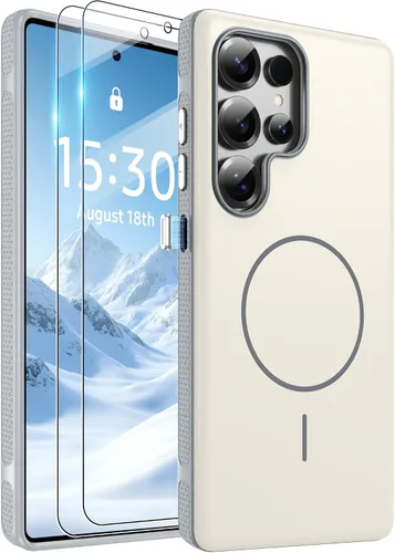 Vista 220 de Jshru Funda para Samsung Galaxy S26 Plus/Galaxy S25 Plus: para Galaxy S24 Plus [compatible con Magsafe] [2 protectores de pantalla HD] cubierta