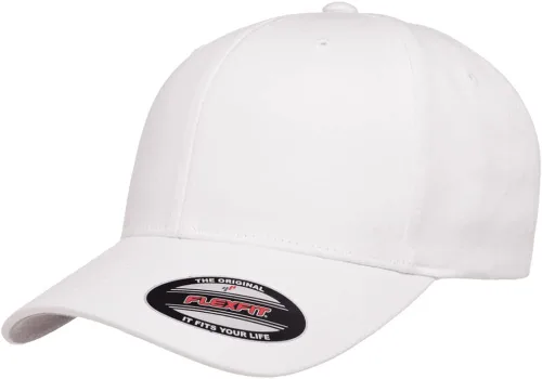 Vista 30 de Flexfit 5001 - Gorra de béisbol de sarga de algodón, 6 paneles Negro