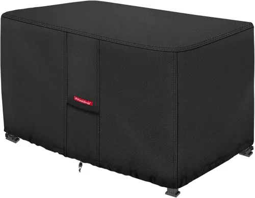 Vista 8 de Porch Shield - Funda impermeable para hoguera de patio 600D, rectangular para exterior, protector de caja de cubierta para mesa de fuego - 43 x 22