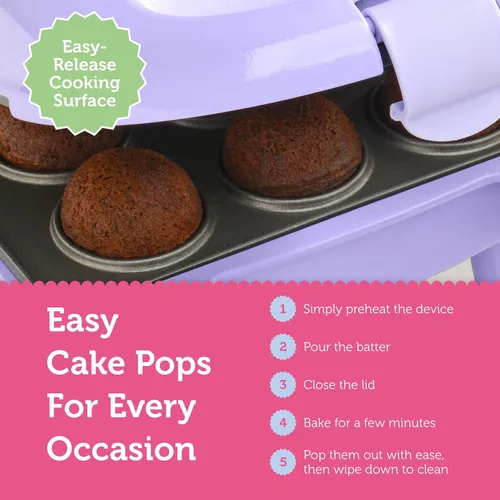 Vista 5 de Máquina para preparar Cake Pop Babycakes, Lila