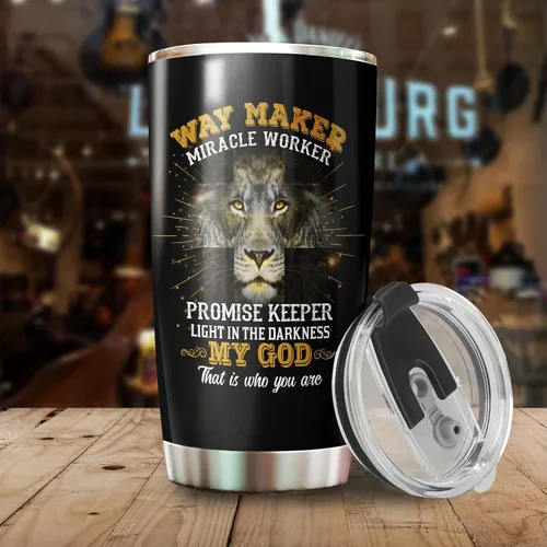 Vista 3 de Vaso cristiano – Regalos para cristianos en Navidad, cumpleaños – Vasos religiosos – Taza cristiana – Regalos cristianos para hombres y mujeres