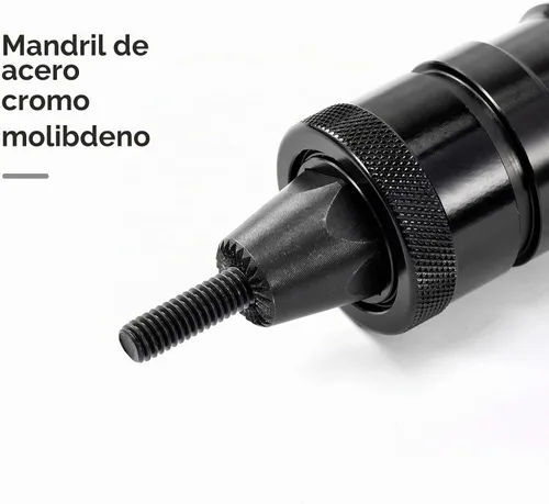 Vista 5 de Cabezal de pistola de tuerca de remache de bloqueo automático de 1/4 (1 unidad) para pistola neumática de tuerca de remache KIARUO