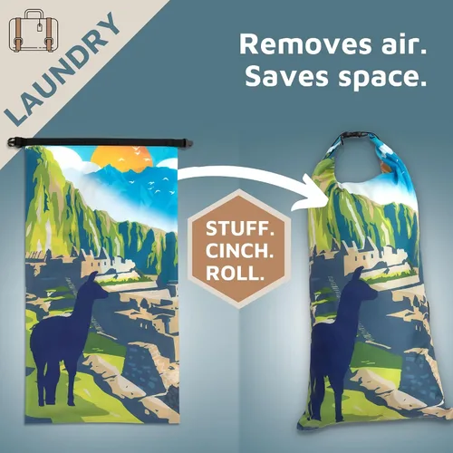 Vista 6 de TRIPPED Travel Gear - Cubos de equipaje grandes para viajes, juego de 7 piezas organizadores de equipaje ultraligeros, expandiblesbolsas