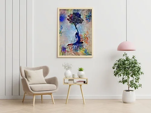 Vista 6 de Yoga Art, Motivational Watercolor Print, Yogi Poster, Yoga Pose Yoga Print, Yoga Woman Yoga Studio, Yogi Girl Wall Decor Yogi Gift