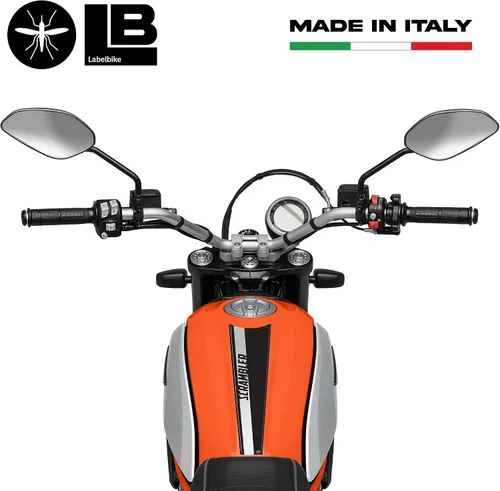 Vista 3 de labelbike - Adhesivo 3D para motocicleta, protección y decoración para depósito de combustible en resina compatible con Ducati Scrambler Nuevo