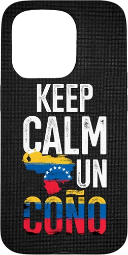 Vista 14 de Funda para iPhone 17 con diseño de bandera de Venezuela Pride Venezuela Girl Boy Flag Keep Calm Un Cono