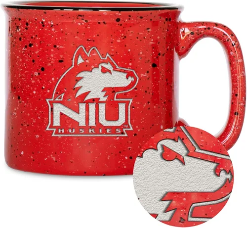 Vista 85 de Rico Industries NCAA Speckle 12oz Laser Engraved Campfire Mug