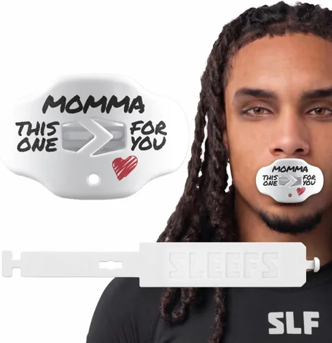 Vista 20 de SLEEFS - Protector bucal de fútbol - Protector de labios/boca con correa para casco - Protector de labios/dientes - Sin hervir - para Negro cruzado