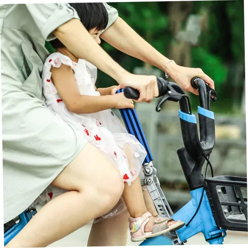 Vista 3 de LIOOBO Asiento para niños y niñas para bicicletas de montaña, aleación de aluminio, pedal de descanso seguro para niños y niñas