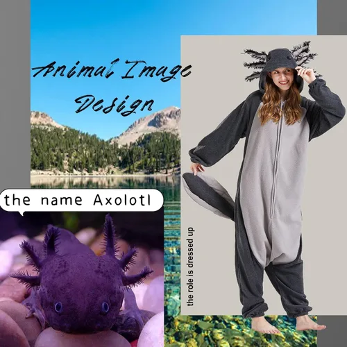 Vista 3 de DarkCom Unisex Adult Cosplay Animal Onesie Halloween Costume Christmas One Piece Pajamas Sleepwear for Women Men