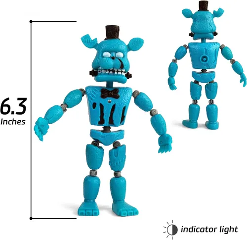 Vista 7 de Toysvill Inspirado en el juego Five Nights FNAF Colección Piratas Juego de 5 figuras de acción de Freddi